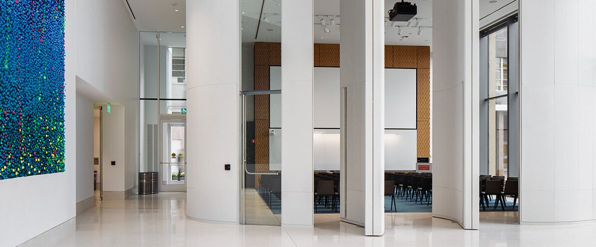 Lobby of Kilachand Center