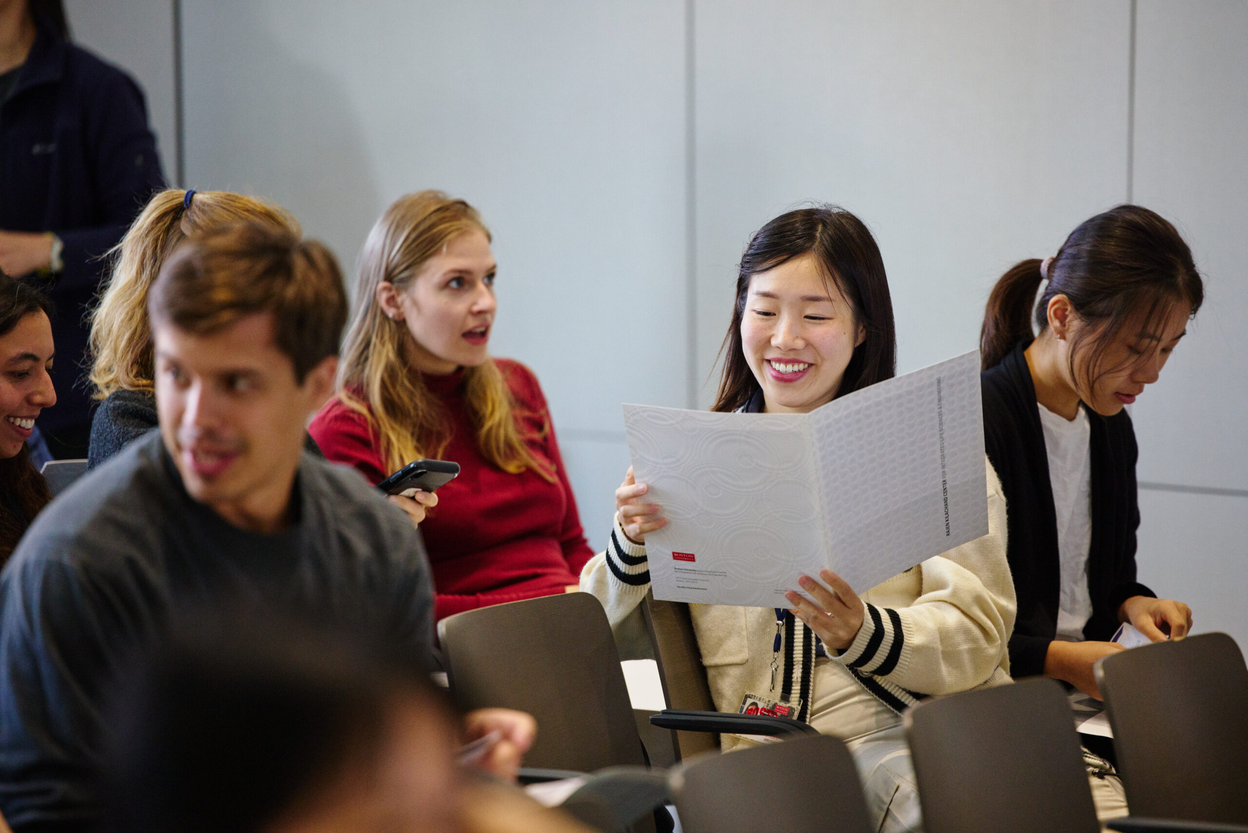Audience members in colloquium room