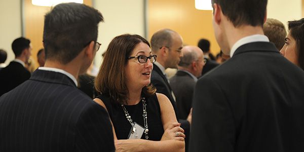 Alumni network at a BU Law event