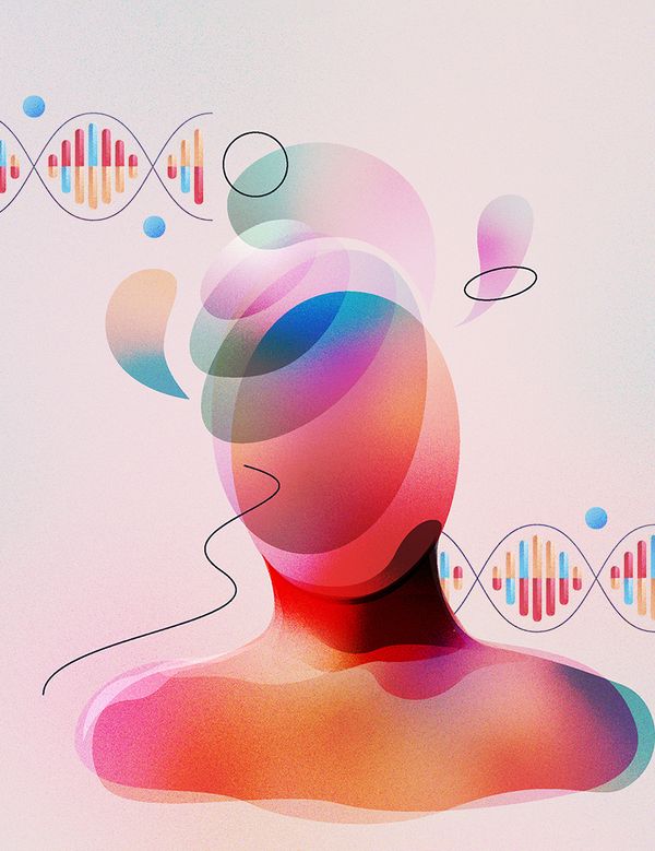 Digital Artwork of Human Mental Energy