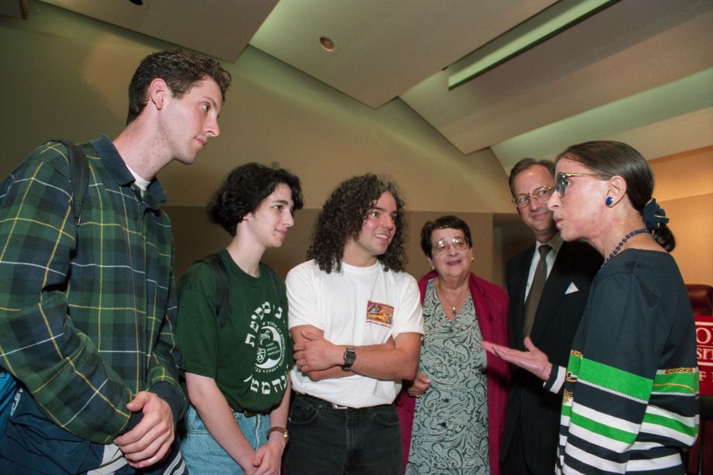 US Supreme Court Justice spoke at BU Law in September 1995 and met with students at a reception after