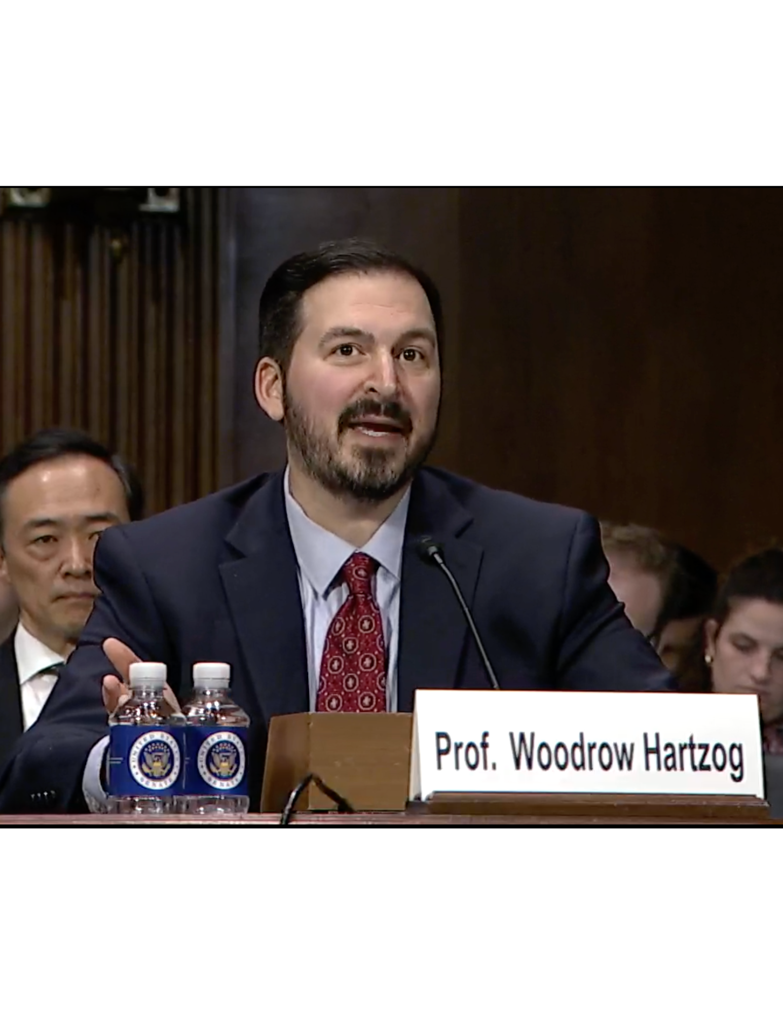 Professor Woodrow Hartzog testifies before Congress.