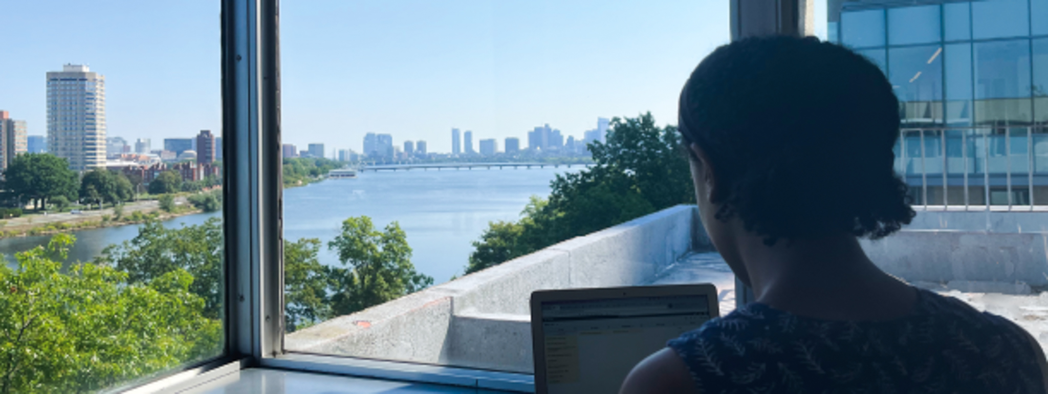 photo of river view from Mugar sixth floor