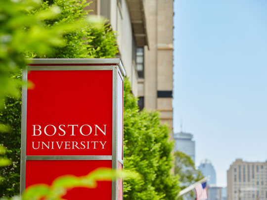 Alumni giving options at Boston University Metropolitan College.