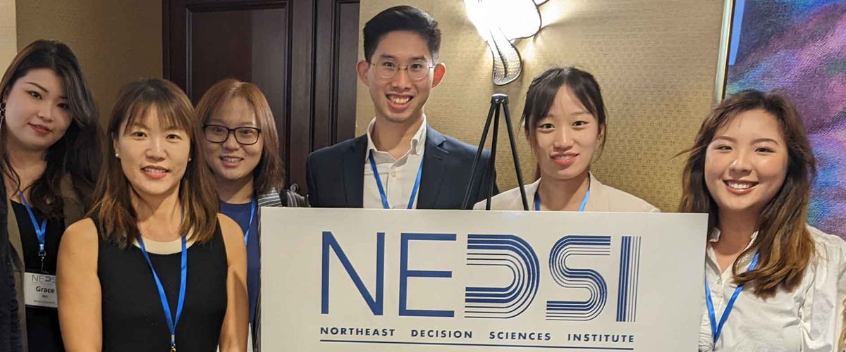 Applied Business Analytics Graduate Student Danielle Song Wins Poster Award at Northeast Decision Science Conference