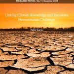 Pablo's Suarez Pardee Paper on Climate Change and Humanitarian Assistance