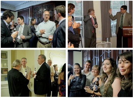 Reception for The Millennium Project at Pardee House, Boston University.