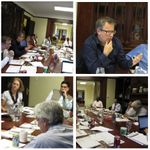 Experts discuss accountability in global environmental governance at Pardee House, Boston University.
