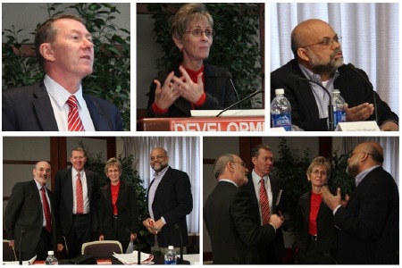 Panel #2: Investing in Development that Works: Doug Balfour, Nancy MacPherson, Iqbal Quadir and Jon Simon.