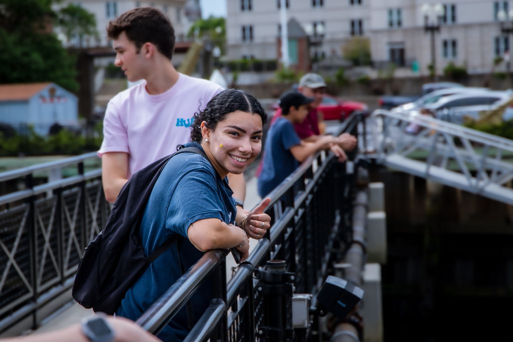 Karina Mendoza at the USS Constitution