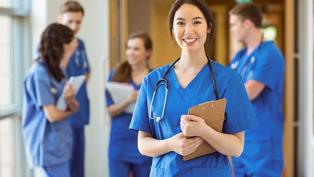 Women in scrubs