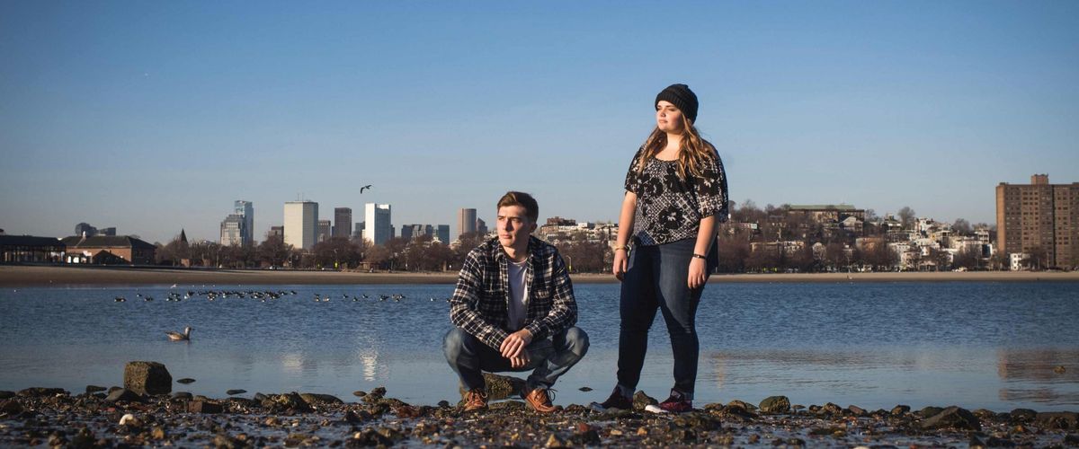 Student researchers in the field