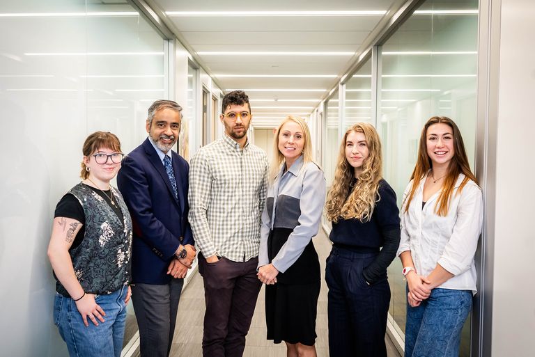Group photo of BU Center on Forced Displacement Team