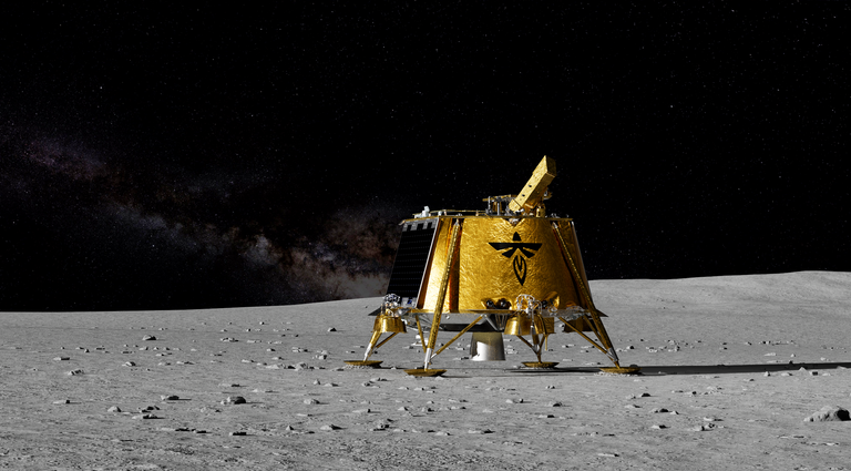 Visualization of the LEXI instrument onboard Firefly Aerospace’s Blue Ghost Mission 1 to the lunar surface