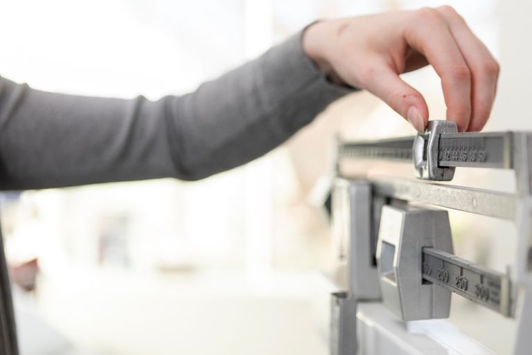 Hand adjusting scale