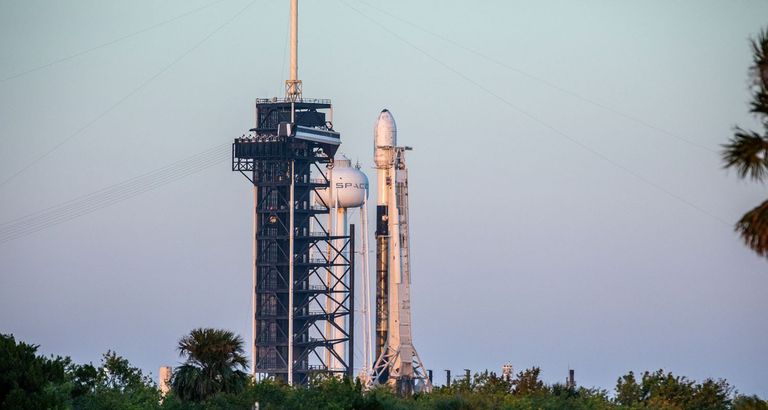 Rocket carrying BU telescope LEXI to the moon
