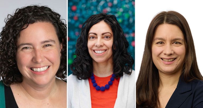 BU researchers (from left) Elizabeth Bettini, Zeba Wunderlich, and Michelle Sander