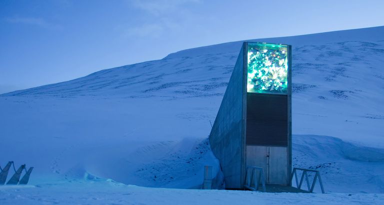 The Svalbard Global Seed Vault in Norway's Artic Circle