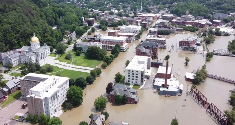 Extreme flooding in Montpelier VT in 2023