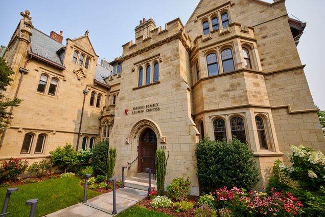 Exterior view of the front of the Castle.