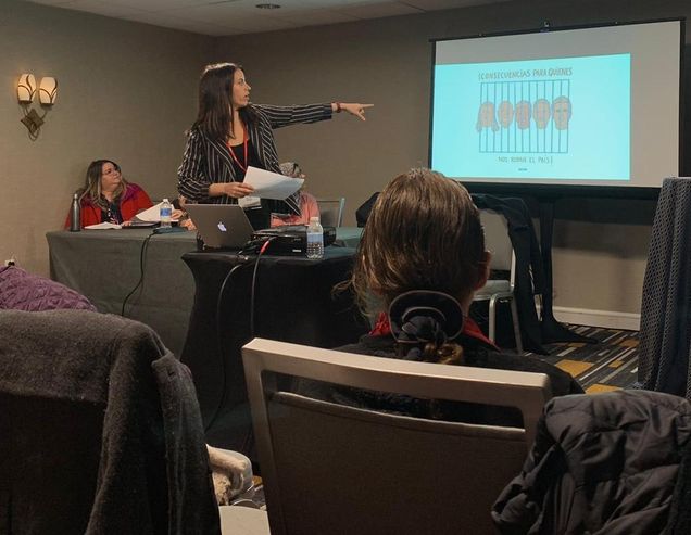 Photo of Laurie Garriga at NeMLA 2020