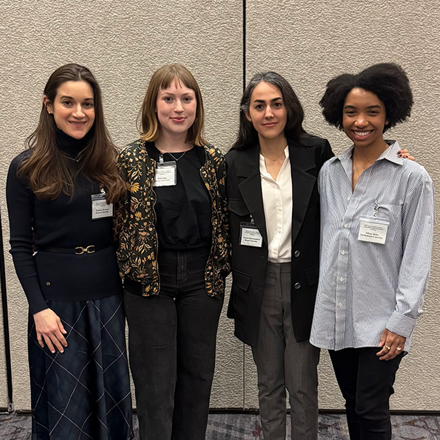 Brittany Bernard, Kara Saar, Fargol Khosravinifard, and Tiffany Bailey at the 2025 International French Studies Colloquium