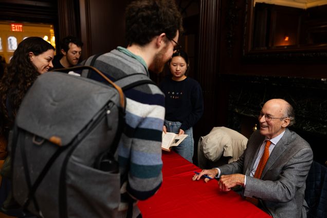Tracy Kidder signs books