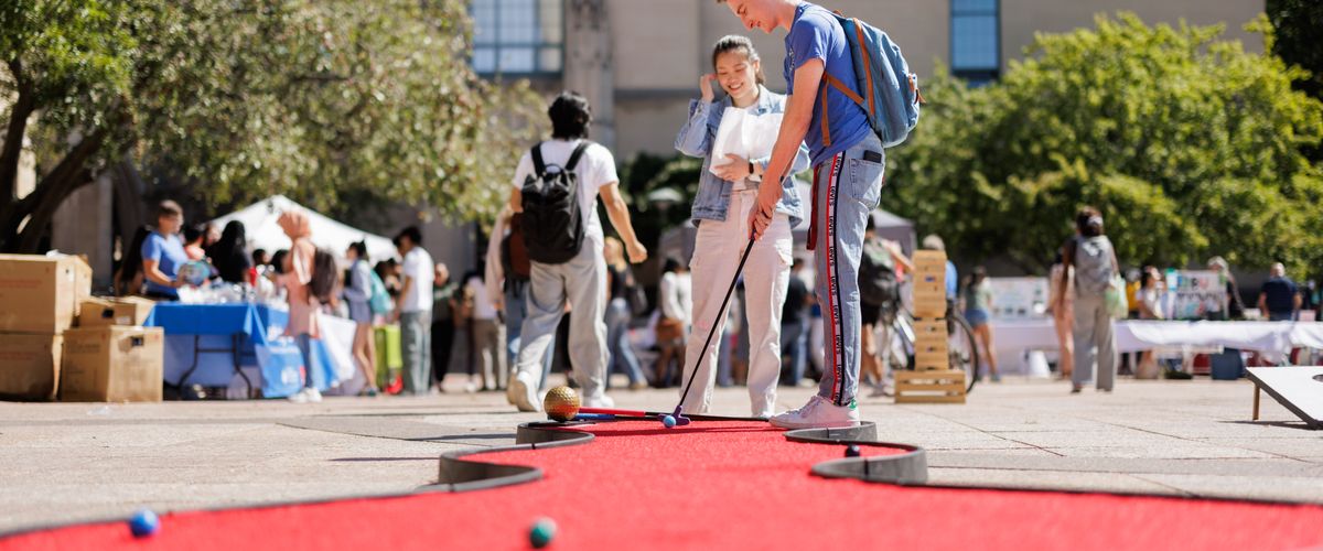 Students Playing Game outside
