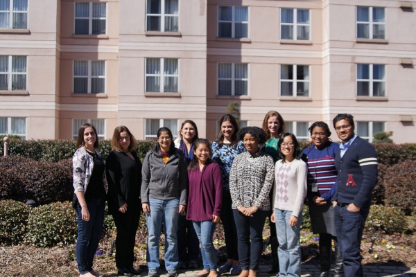 Chiara Draghi, at far left, and Danielle Payne, second from right, have been named 2015 ASPPH/CDC Rosenfield Fellows. (Photo: ASPPH)