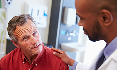 man with doctor