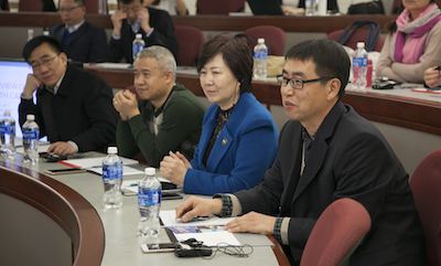 From left: Dinglin Zhang, associate professor at Third Military Medical University and postdoctoral research fellow at Johns Hopkins School of Medicine; Qianfa Wen, director of clinical lab at Shanxi Cancer Hospital; Xinli Pan, director of nursing at Yuncheng Emergency Center; and Ruixiang Pan, associate chief physician at Yangquan Pingding County Population and Family Planning Center.