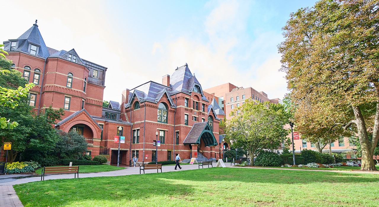 Talbot building in the fall