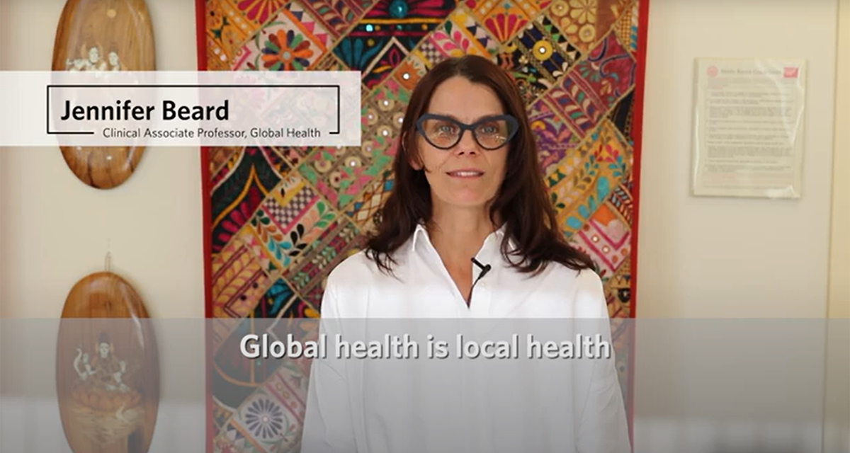 Professor Jennifer Beard explains Global Health Context Certificate