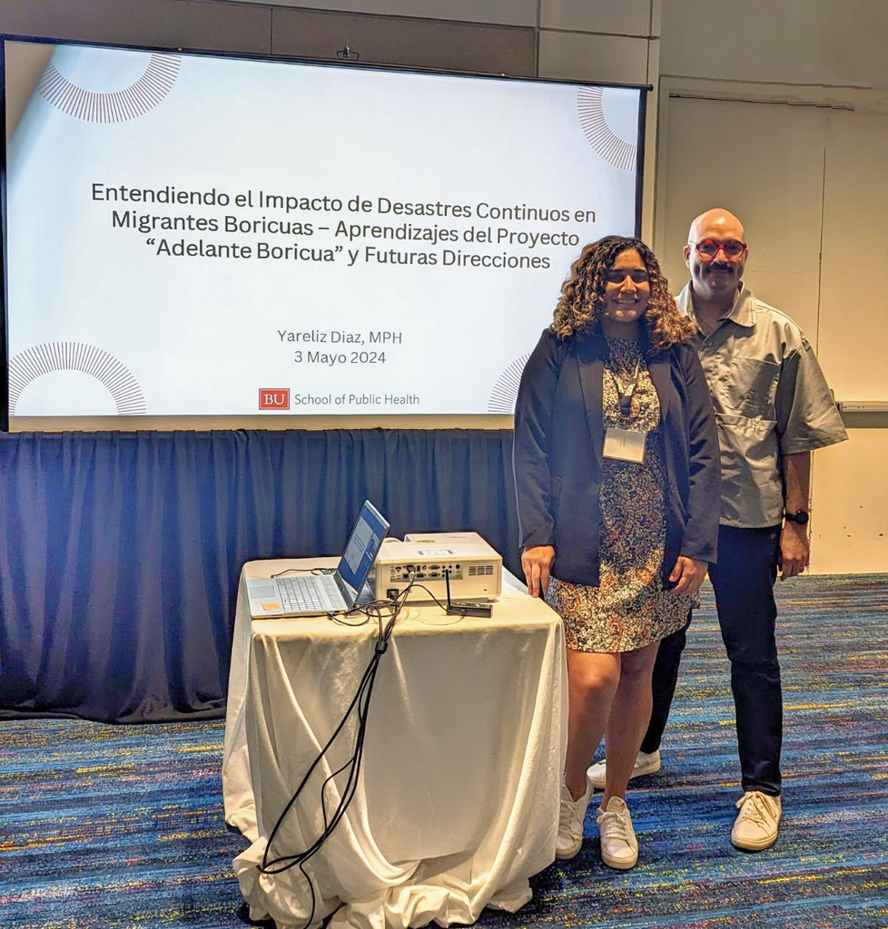 Yareliz Diaz and Carlos Rodriguez-Diaz at the Puerto Rican Conference on Public Health