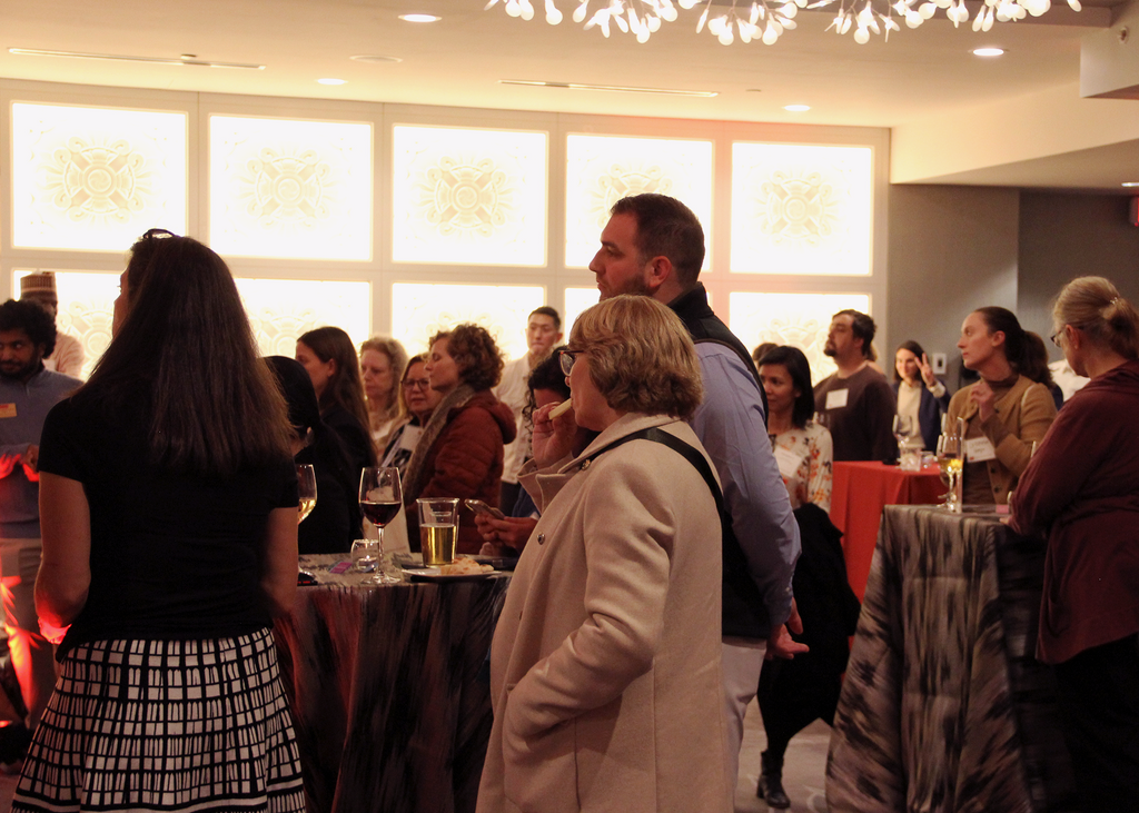 People in the room at the Alumni and Friends Reception at APHA