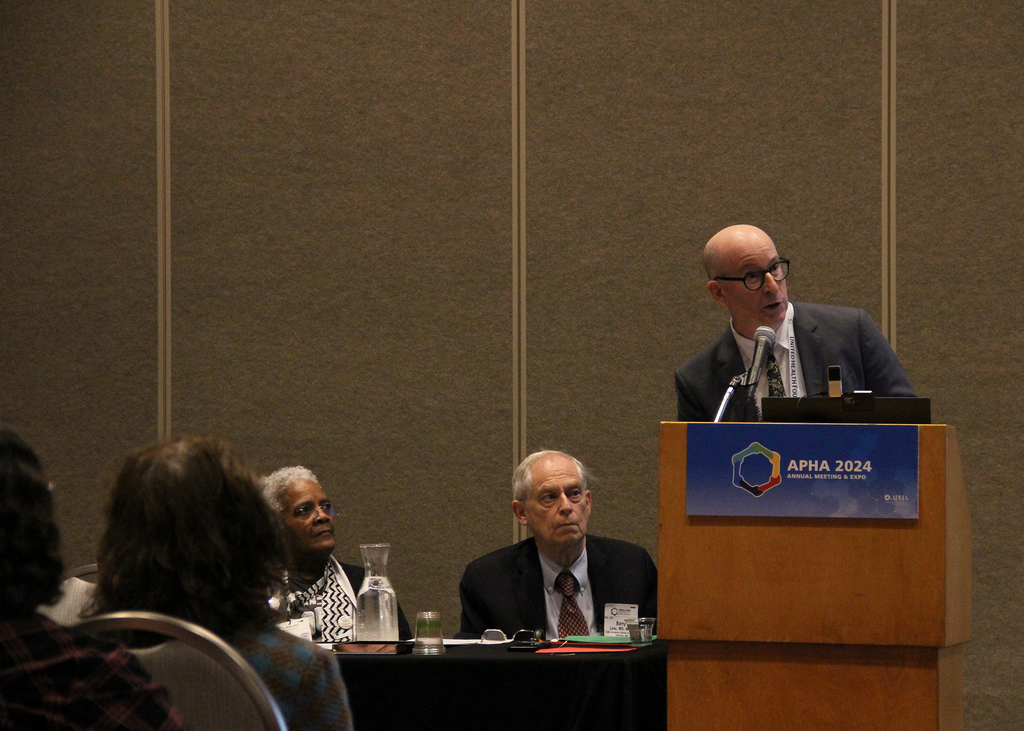 Michael Stein presenting at APHA