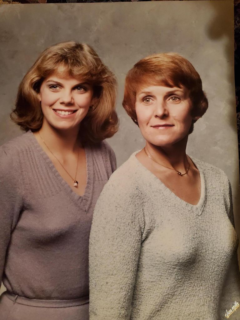 Jennifer Beard and her mother.