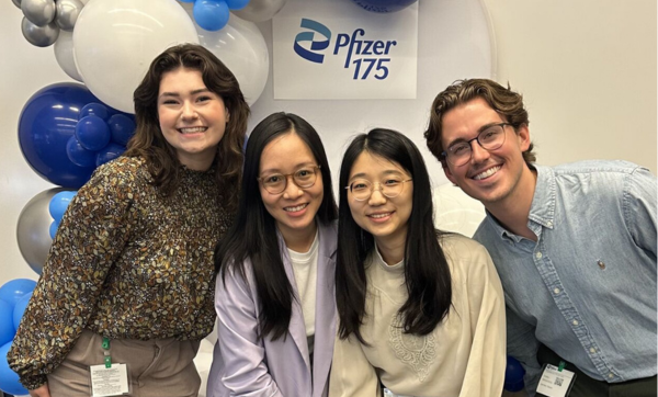 Summer 2024 Pfizer Practicum students at 175th anniversary celebration