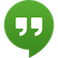 The Google Hangouts icon that, when clicked, takes users directly to Google Hangouts.