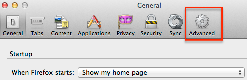 Advanced Preferences FF