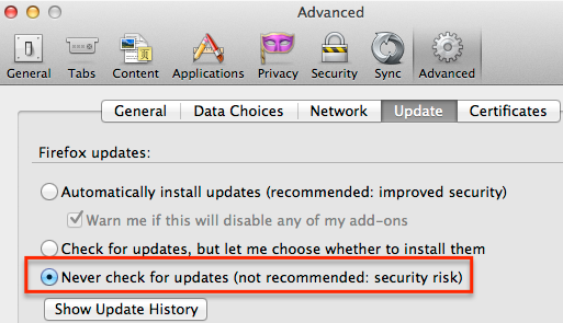 Firefox Updates