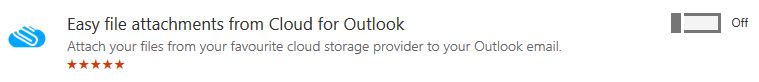 Easy file attachments from Cloud for Outlook