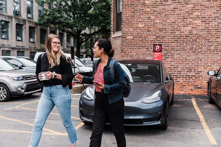 Staff commuting to campus together