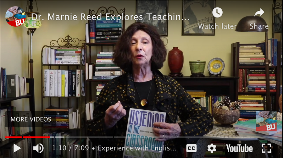 A screenshot of a YouTube video featuring Marnie Reed