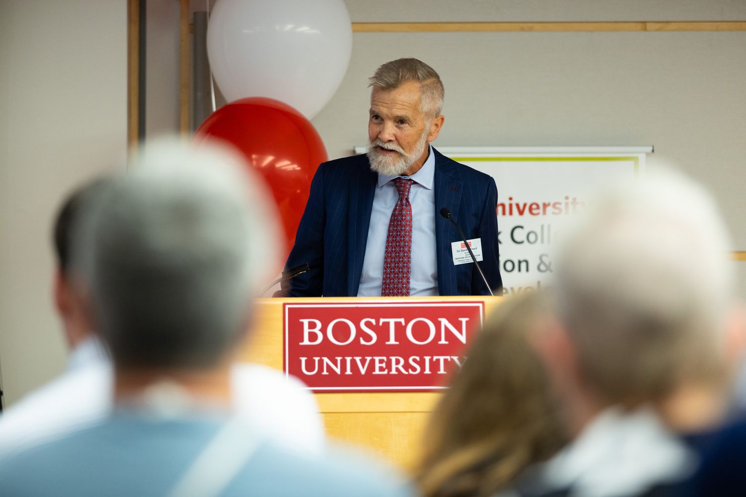 Dean David Chard speaking at the 2023 alumni awards