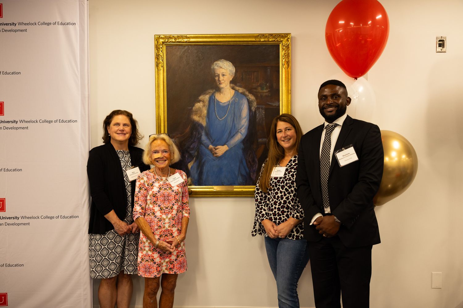 Lucy Legacy Foundation board of director members from left to right, Kyla McSweeney (94,’97), Carol Sullivan-Hanley ('78),Shannon Fairley-Pittman ('08), Heidi Butterworth Fanion ('94)
