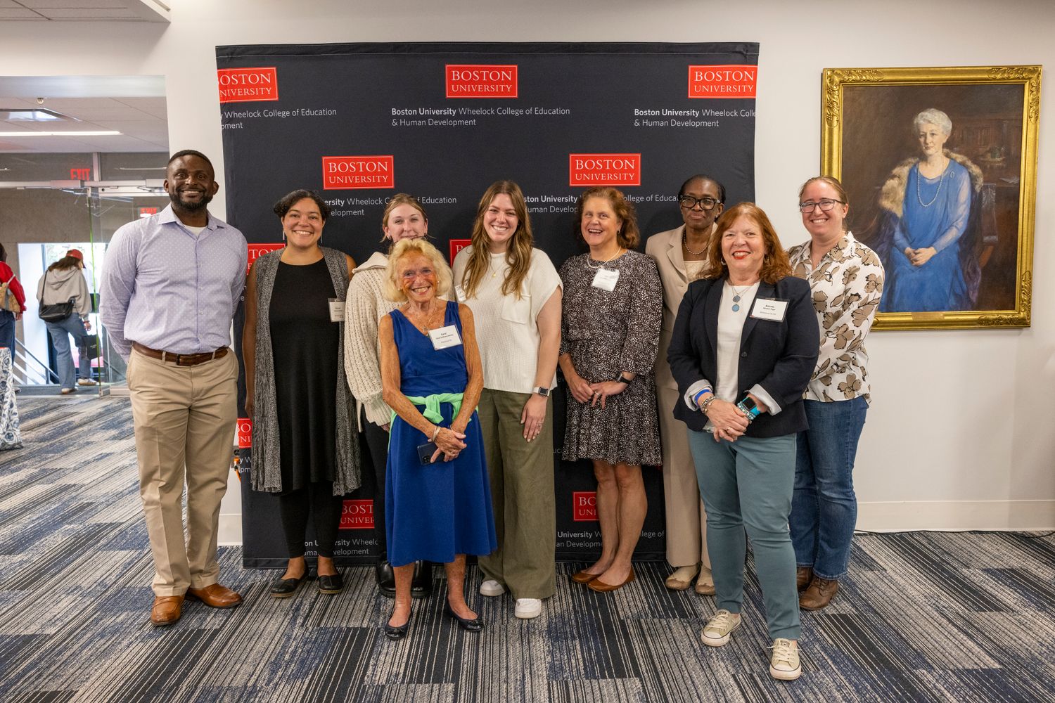 Lucy Legacy Foundation Board with Grant Recipients smiling at camera