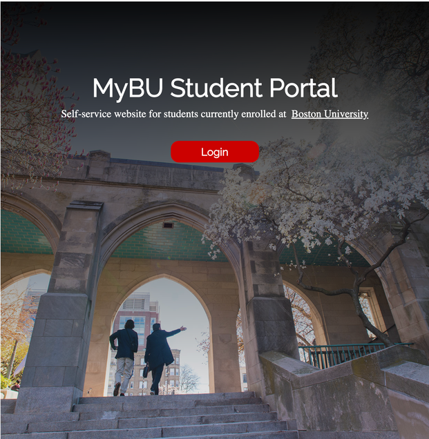 My BU Student portal login